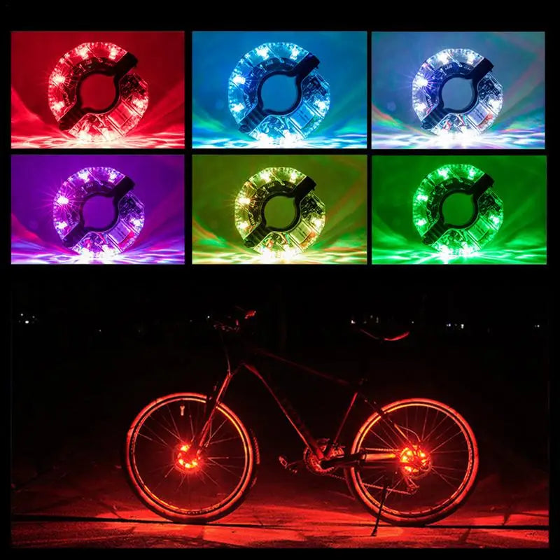 LED Rechargeable Bike Wheel Hub Lights