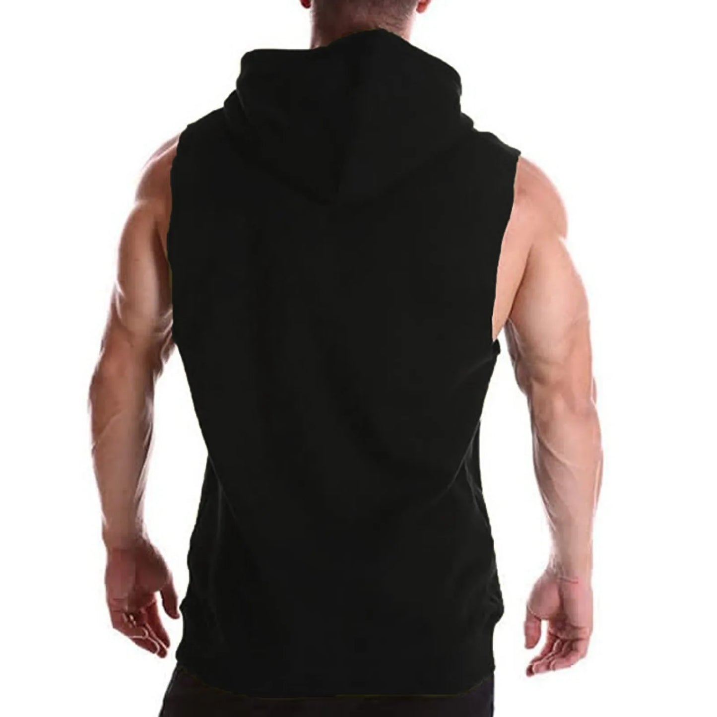 Mens Bodybuilding Hooded Tank Top