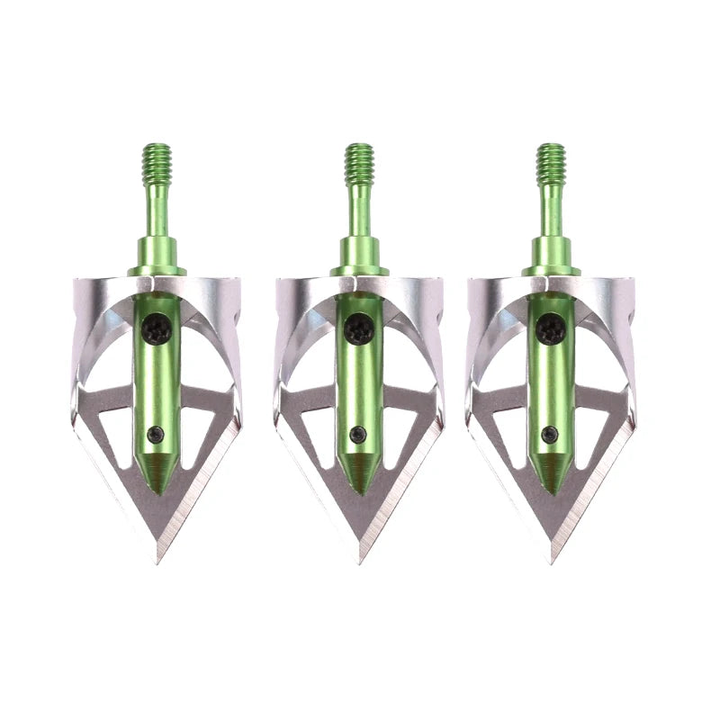 3Pcs Broadheads 100 Grain 360 Crossbow Arrows