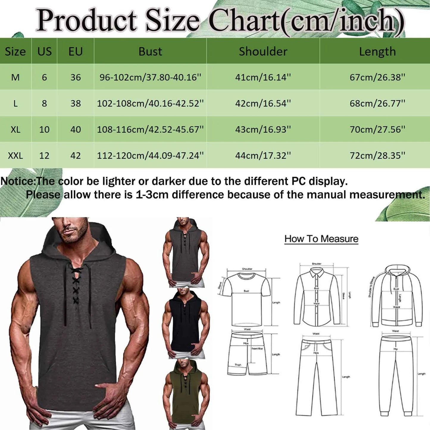 Mens Bodybuilding Hooded Tank Top