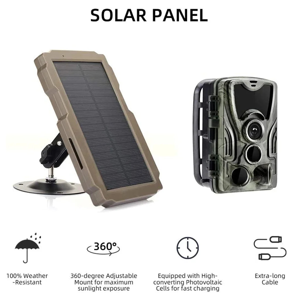 Tomshoo Hunting Trail Camera Solar Panel Kit