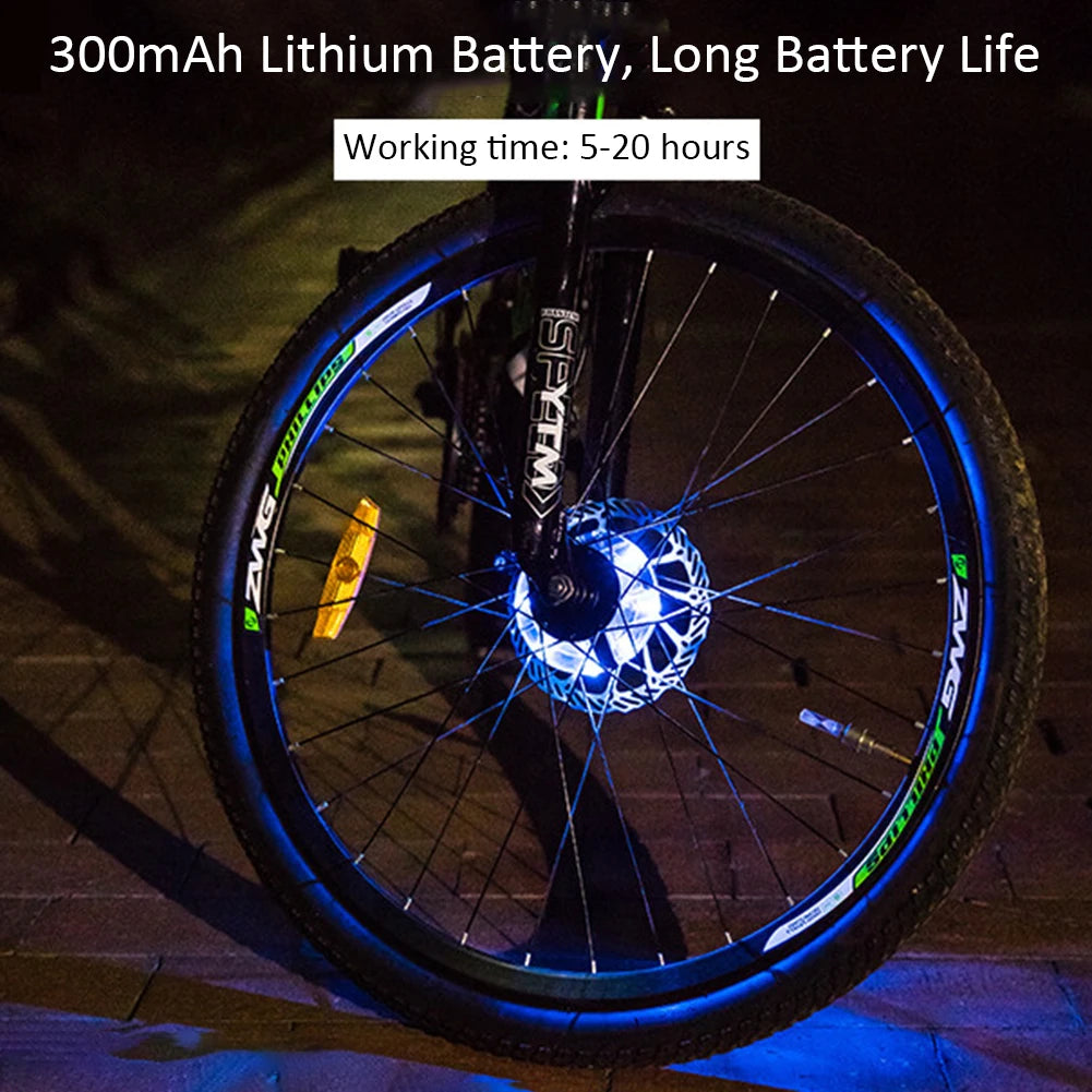 LED Rechargeable Bike Wheel Hub Lights