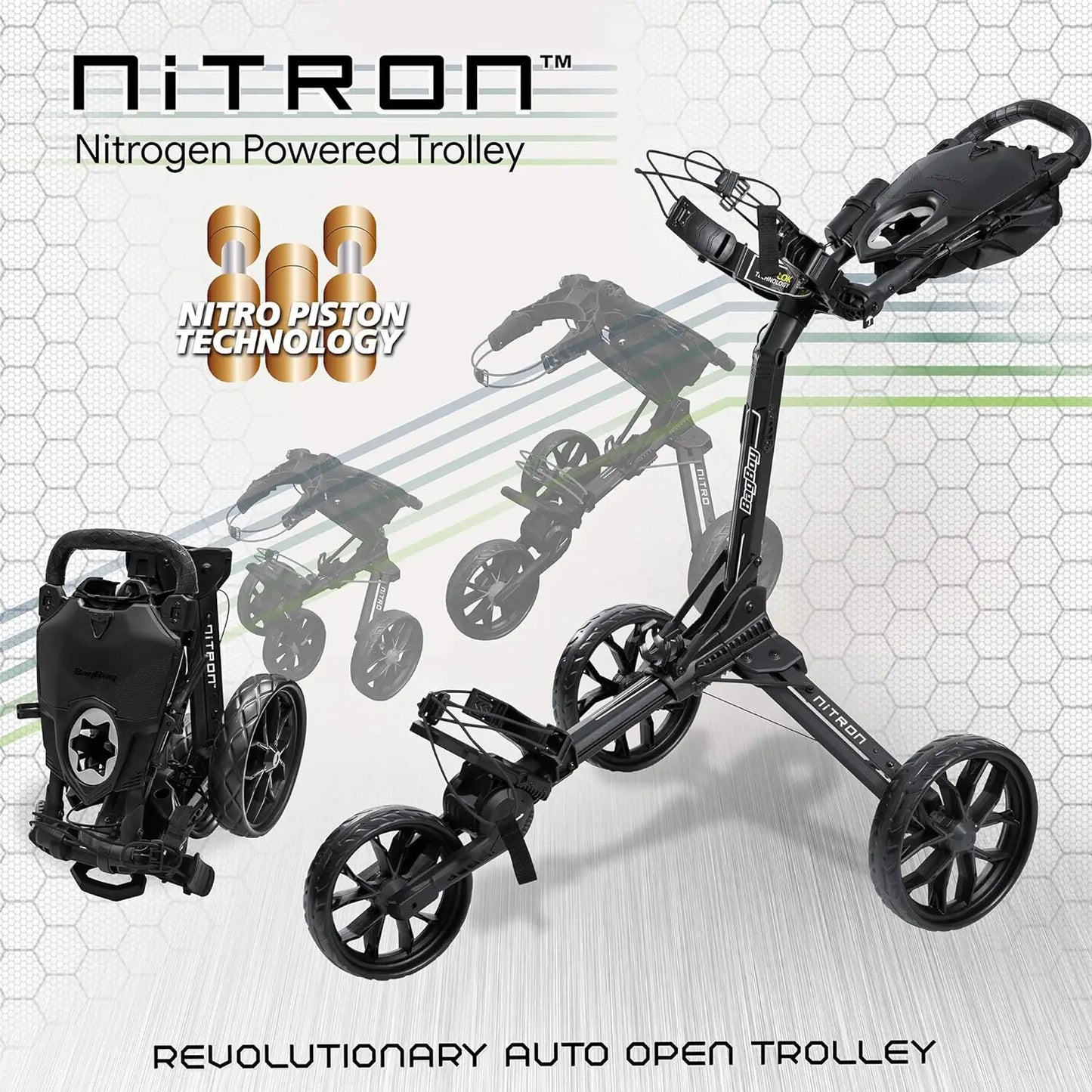 Bag Boy Nitron 3 Wheel Golf Push Cart