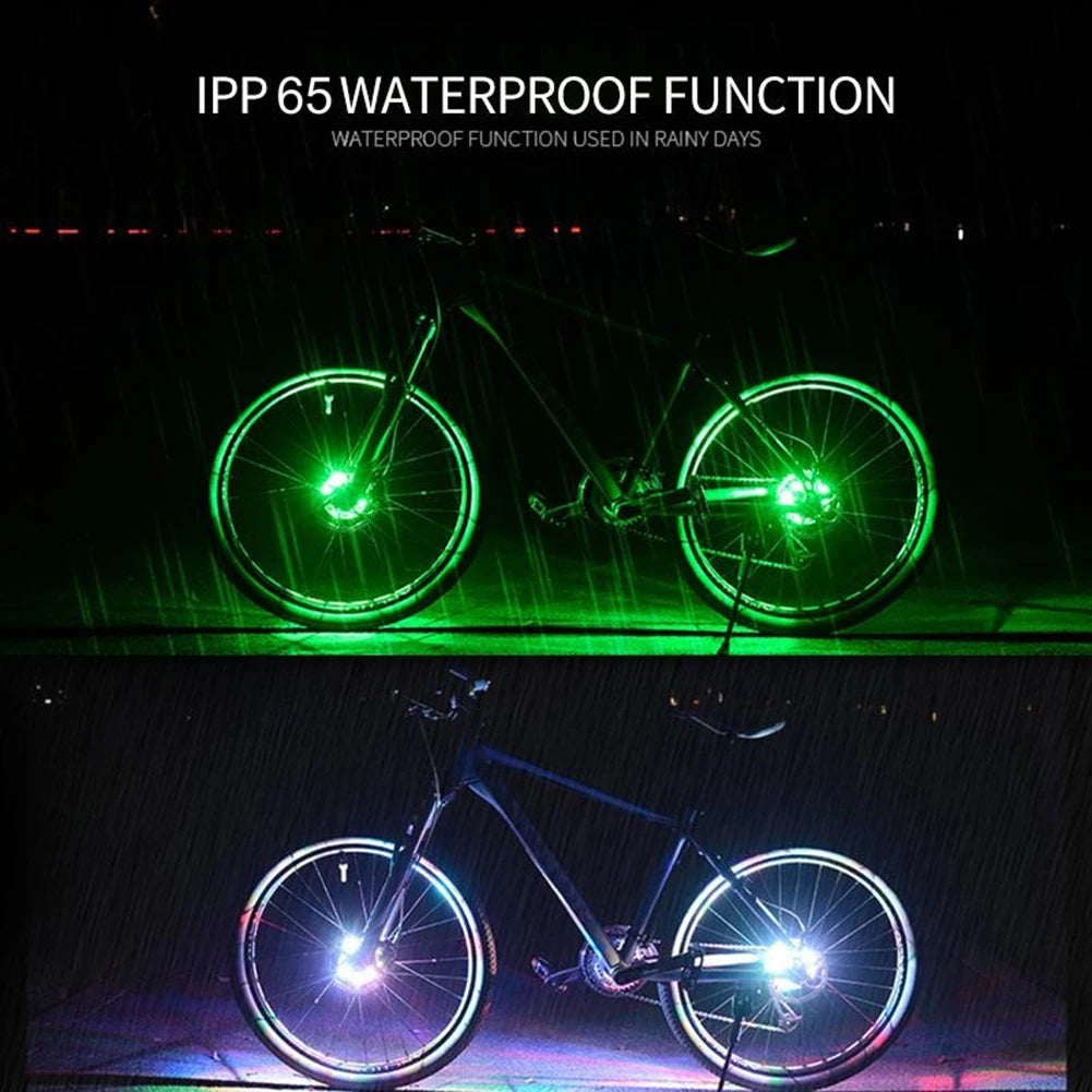 LED Rechargeable Bike Wheel Hub Lights