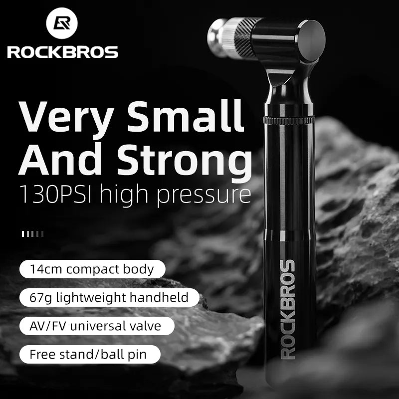 ROCKBROS Bicycle Pump130PSI  Air Pump Portable