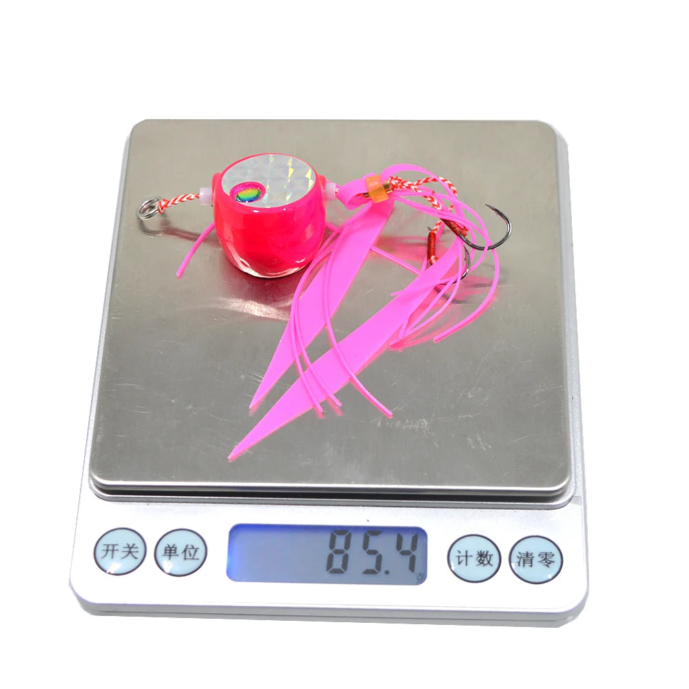 4pcs  Metal and Soft Skirt High Quality Fishing Lure