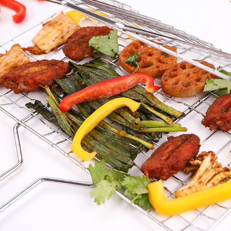 Non-Stick Grilling Basket Grill Mesh - fitnessadventuresunlimited