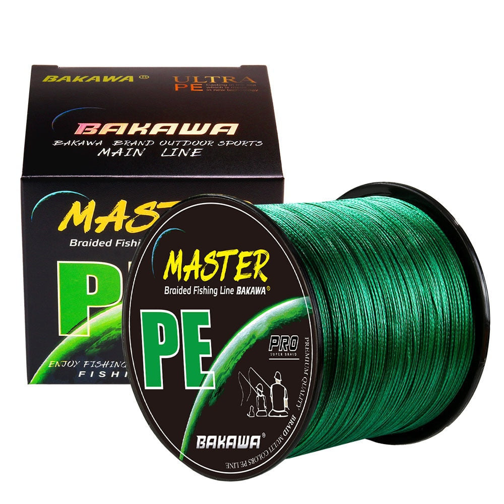 BAKAWA 12 Strands Fishing Line 300/100M/500M/1000M Braided PE Strong Wire Multifilament Durable Sea Saltwater Japa Tool - fitnessadventuresunlimited