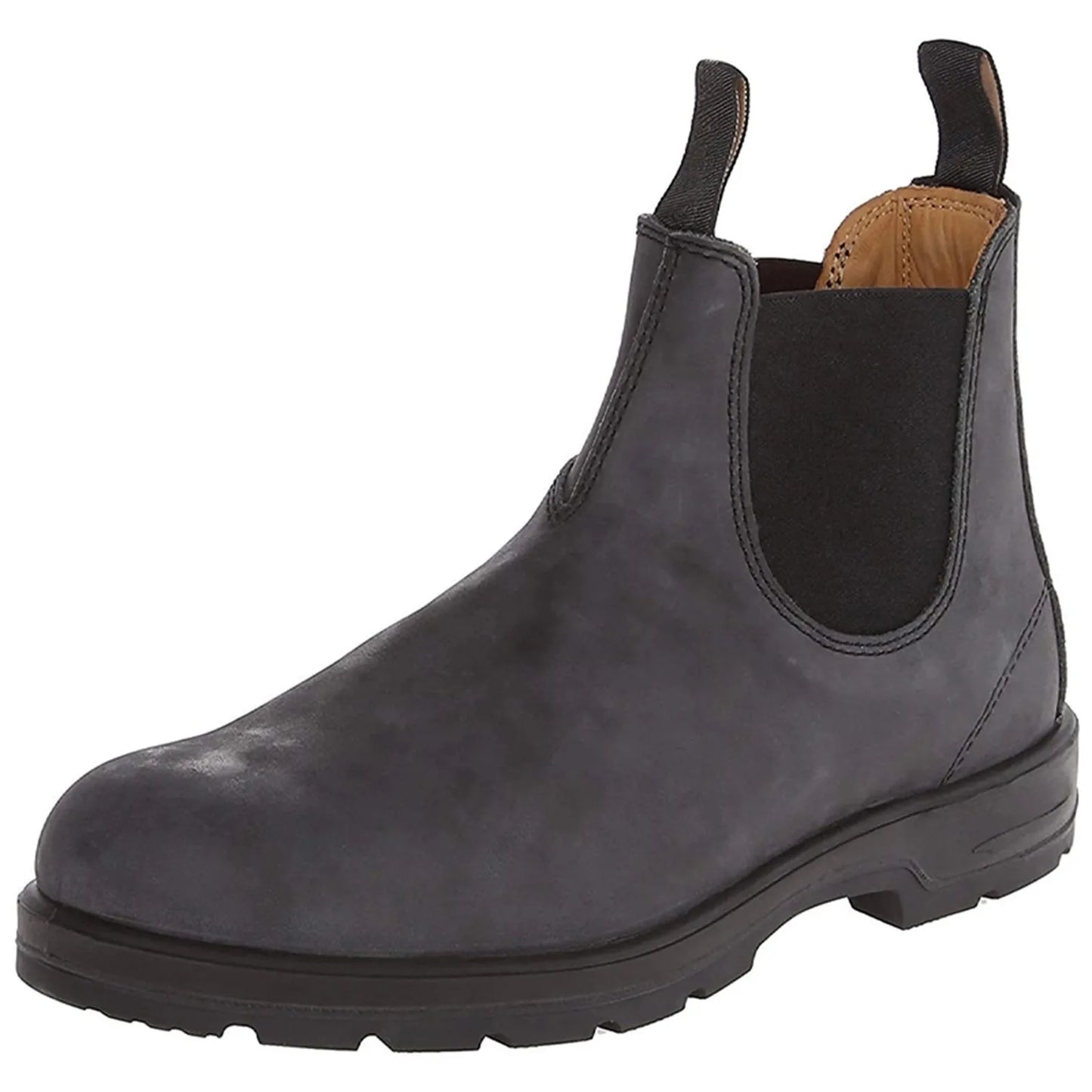 Mens Leather Casual Slip On Formal Boot