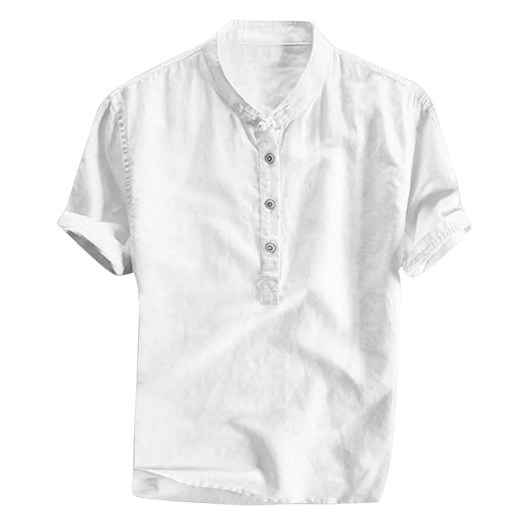 Men's Casual Cotton Linen Shirt