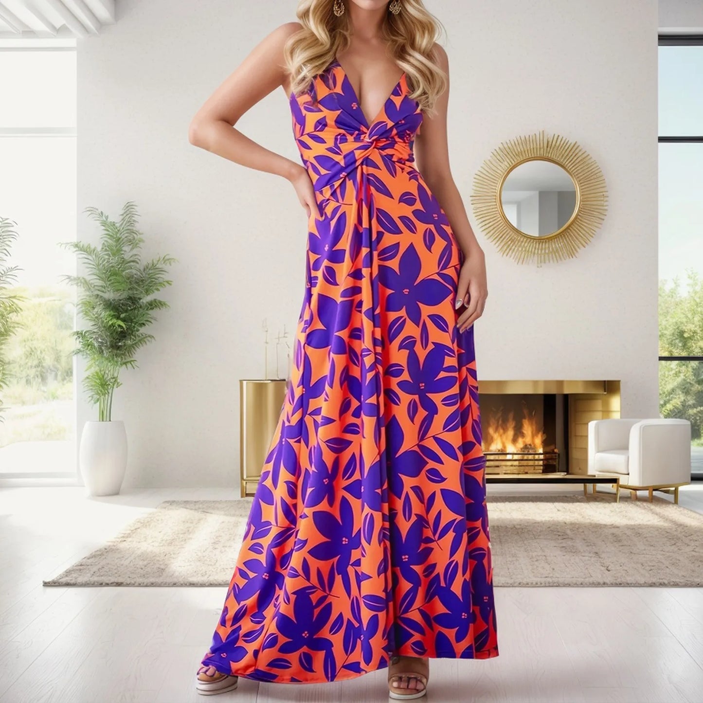 Strappy Beach Long Dress