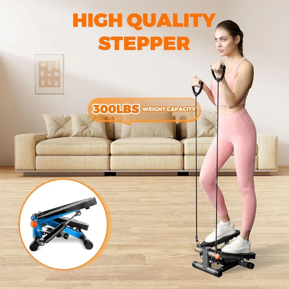 Stepper with Resistance Bands