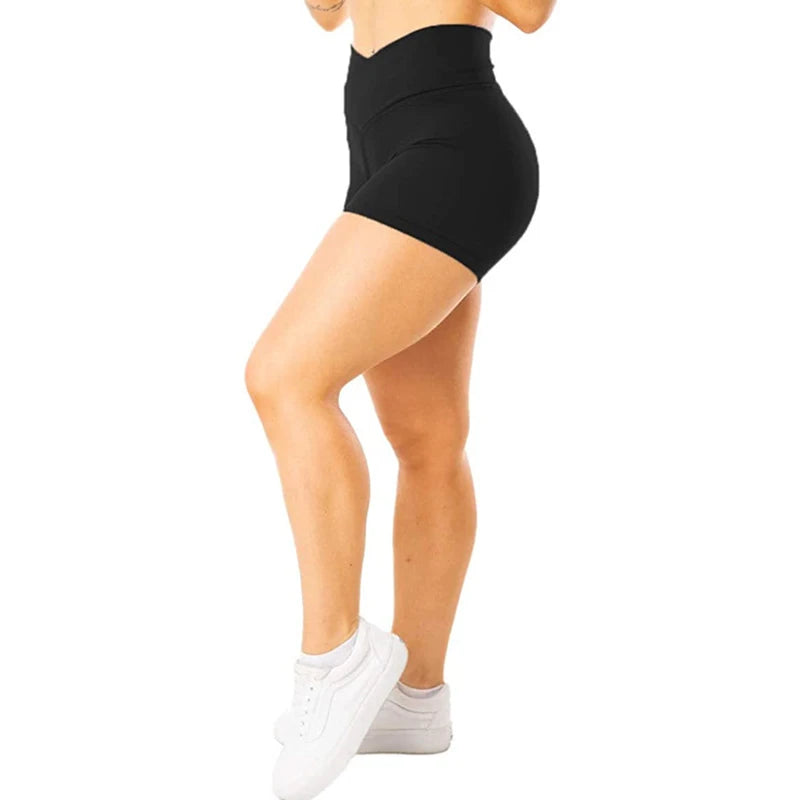 Women High Waist Seamless Yoga Shorts