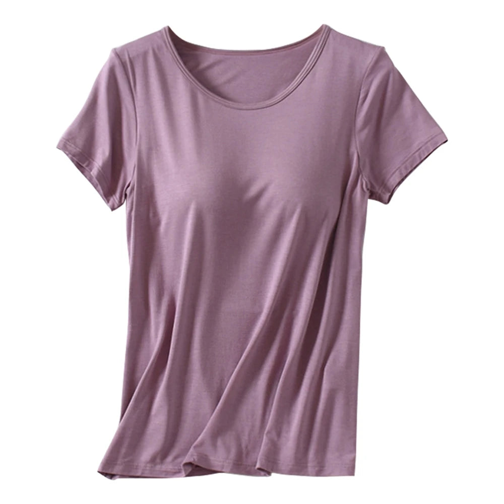 Women's Solid Color Short Sleeve