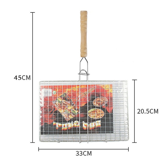 Non-Stick Grilling Basket Grill Mesh - fitnessadventuresunlimited