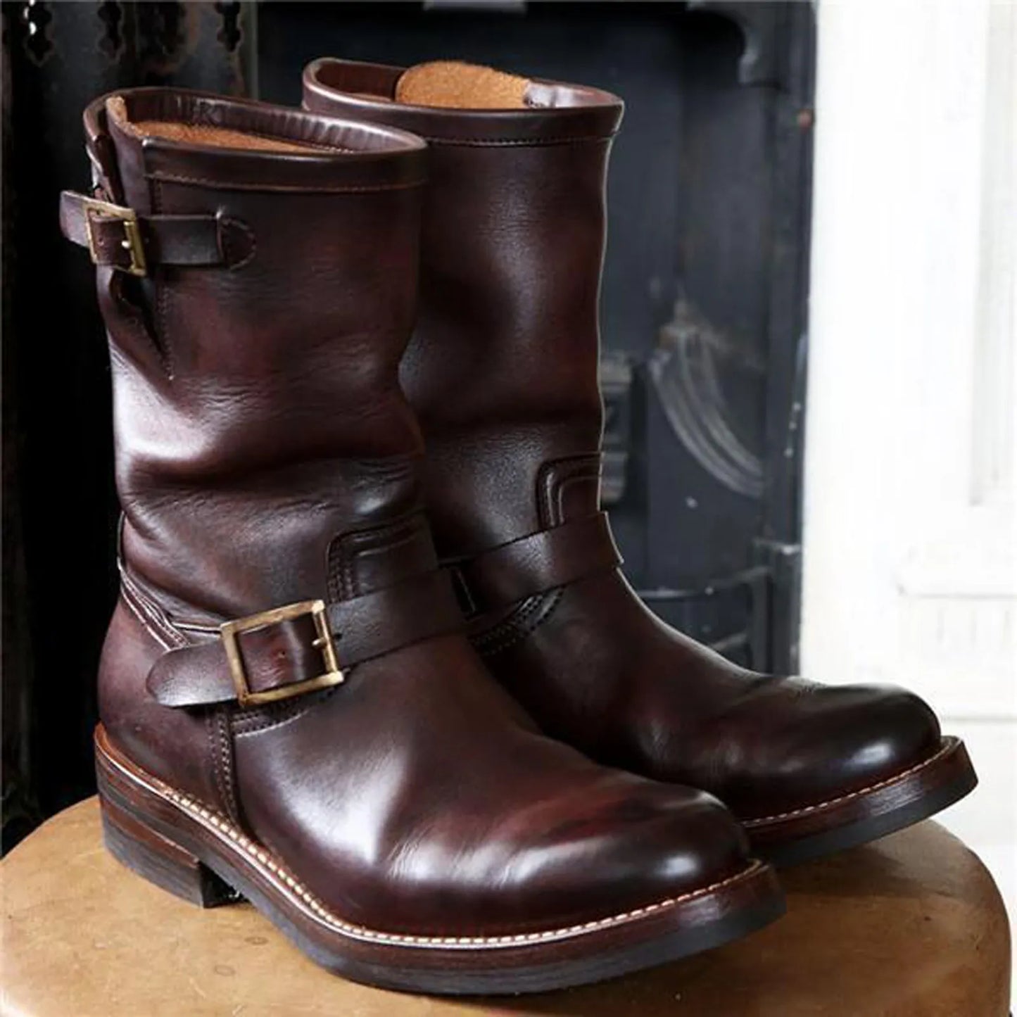 Men Cowboy Rider Boots