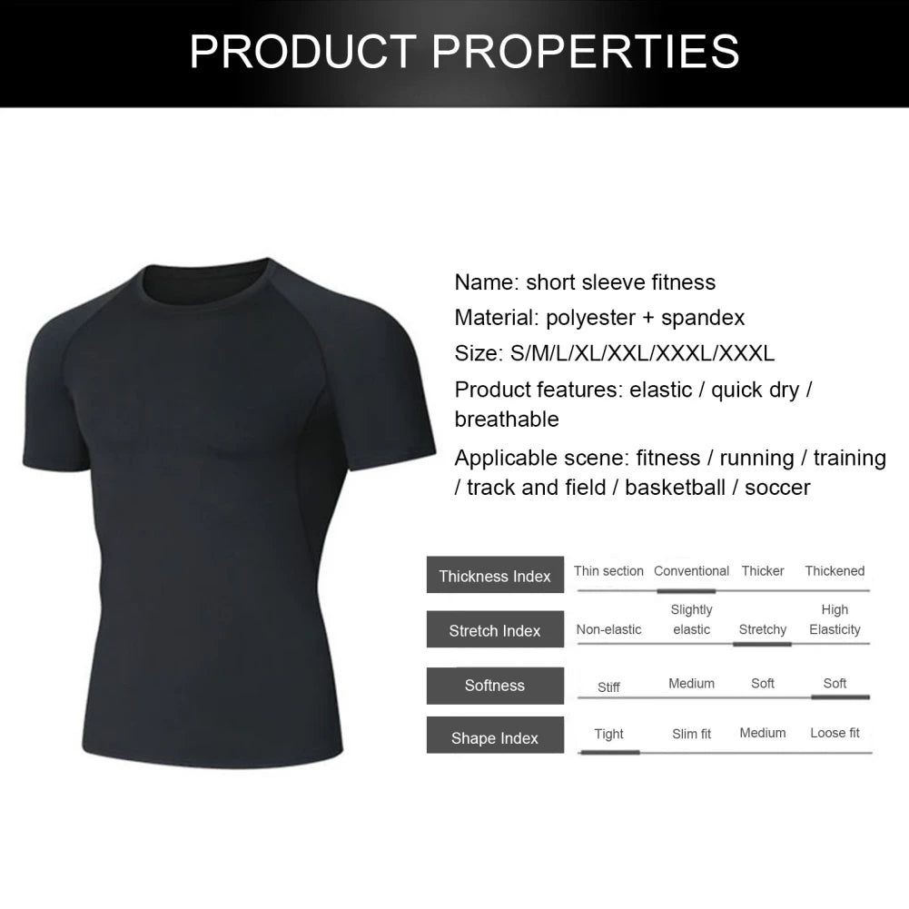 Mens Gym Breathable Quick Drying Shirt