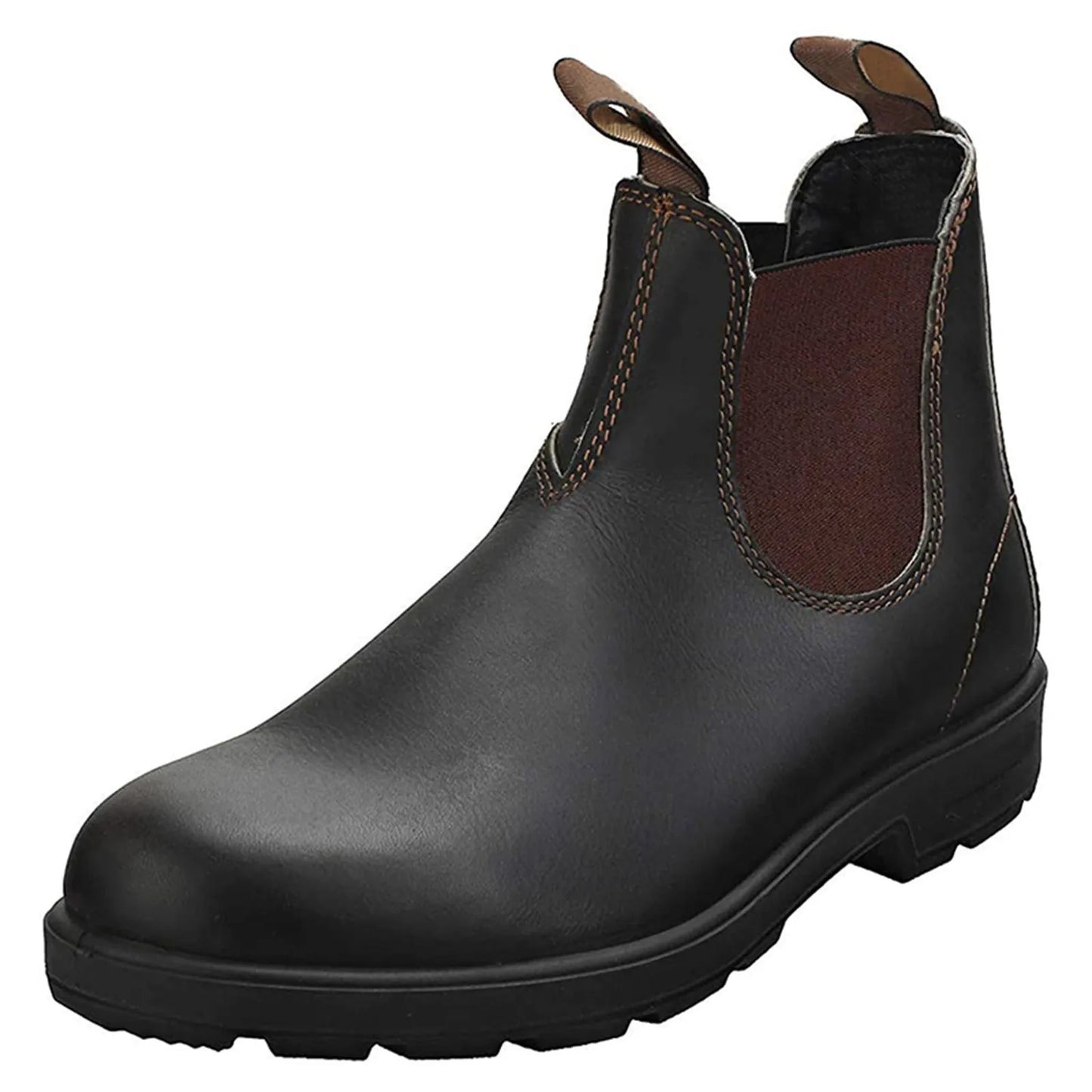 Mens Leather Casual Slip On Formal Boot