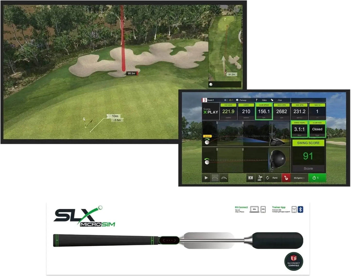 SLX MicroSim Indoor Home Golf Simulator