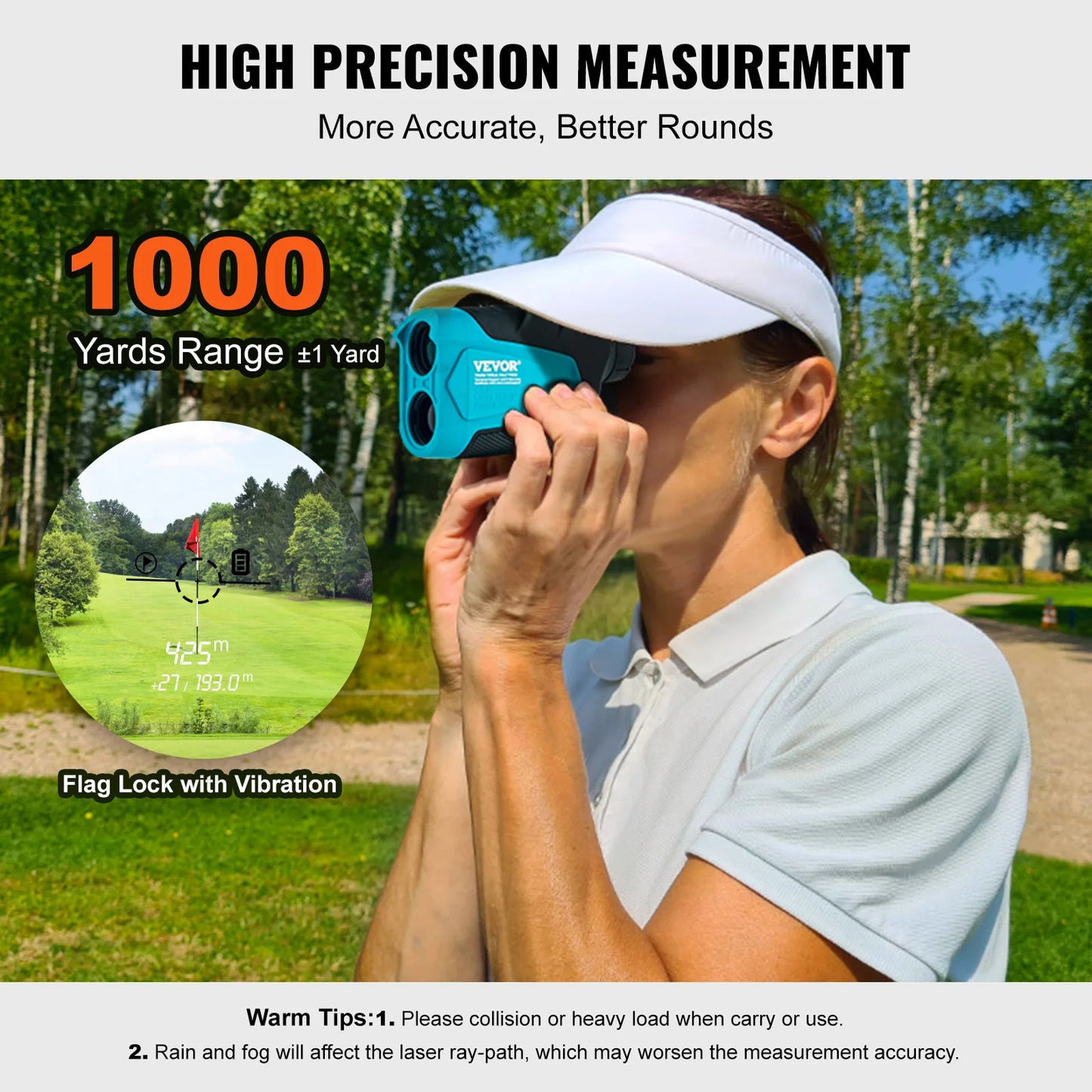 VEVOR Golf Rangefinder 900/1000 Yards