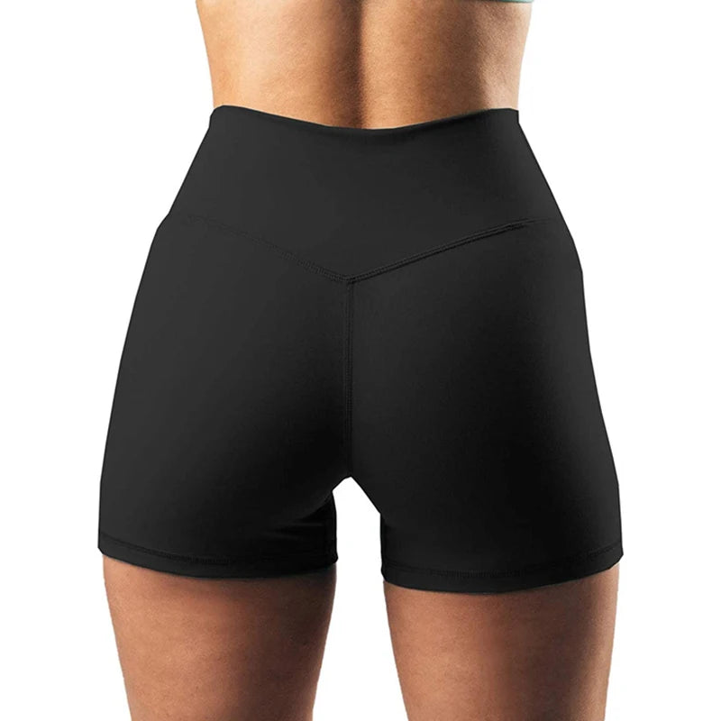 Women High Waist Seamless Yoga Shorts