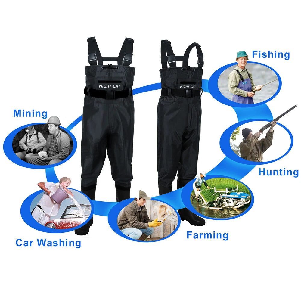 Nightcat Outdoor Fly Fishing Equipment Waders For Men Breathable And Comfortable Waterproof Chest Neoprene Wader