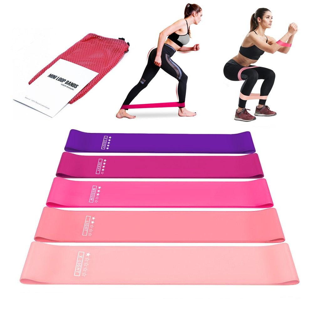 Strength Resistance Loop Bands for Legs and Butt Pilates - fitnessadventuresunlimited