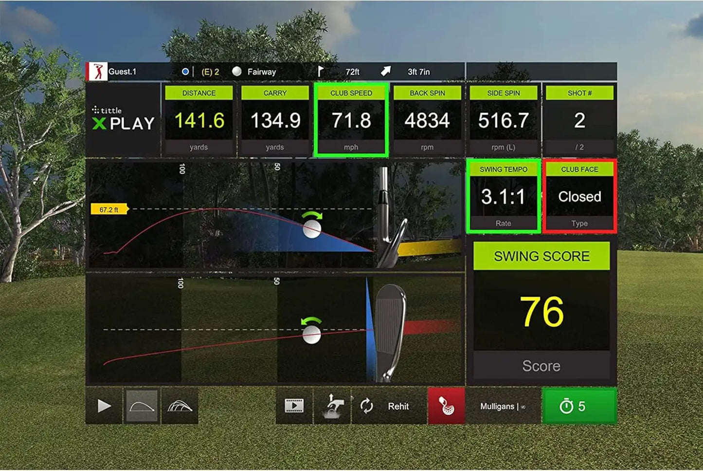 SLX MicroSim Indoor Home Golf Simulator