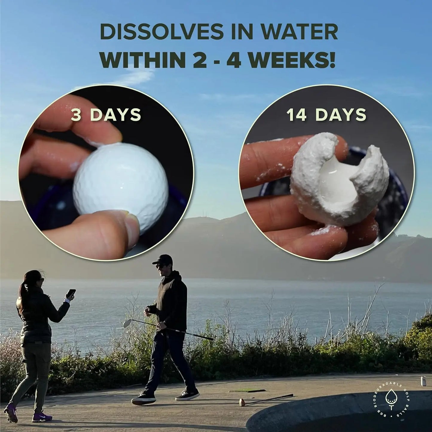 Dissolvable Golf Balls, Eco Friendly Golf Ball