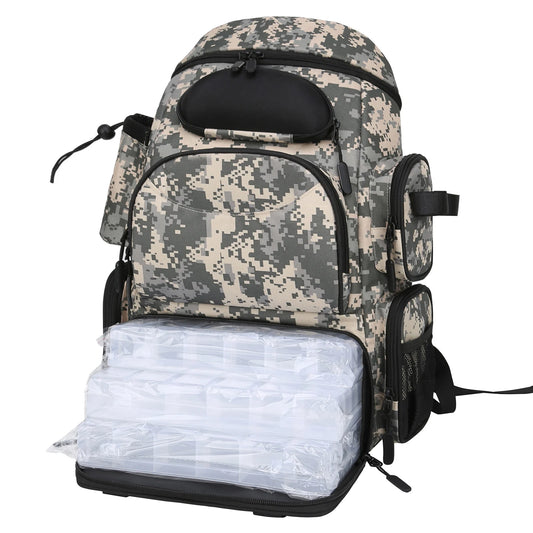 Fishing Backpack with 3 Tackle Trays