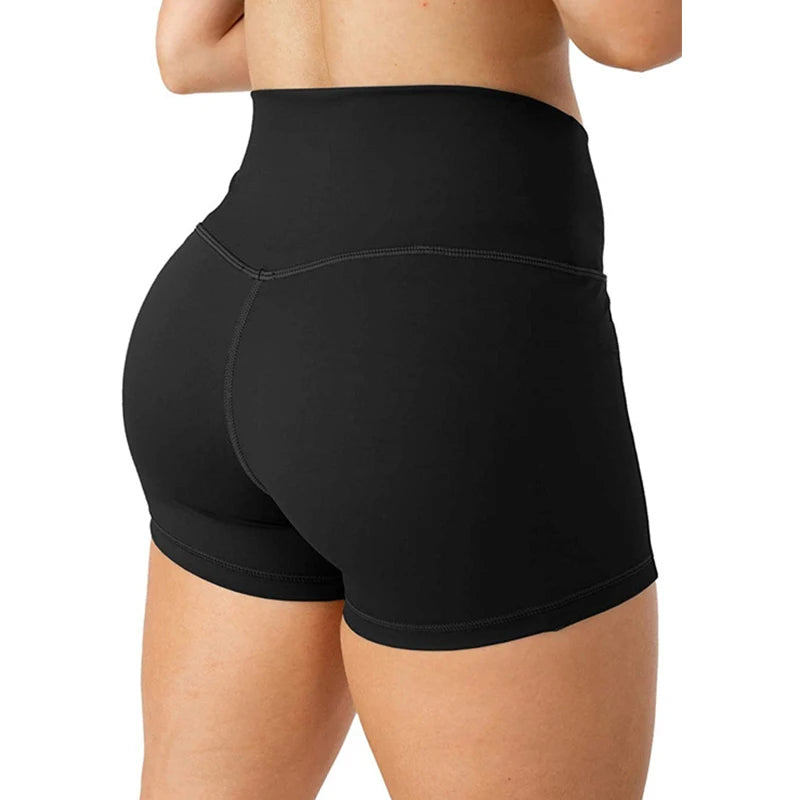 Women High Waist Seamless Yoga Shorts