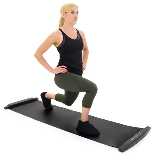 New Slide Board Mat 6-ft with Booties & Carrying Bag for Exercise