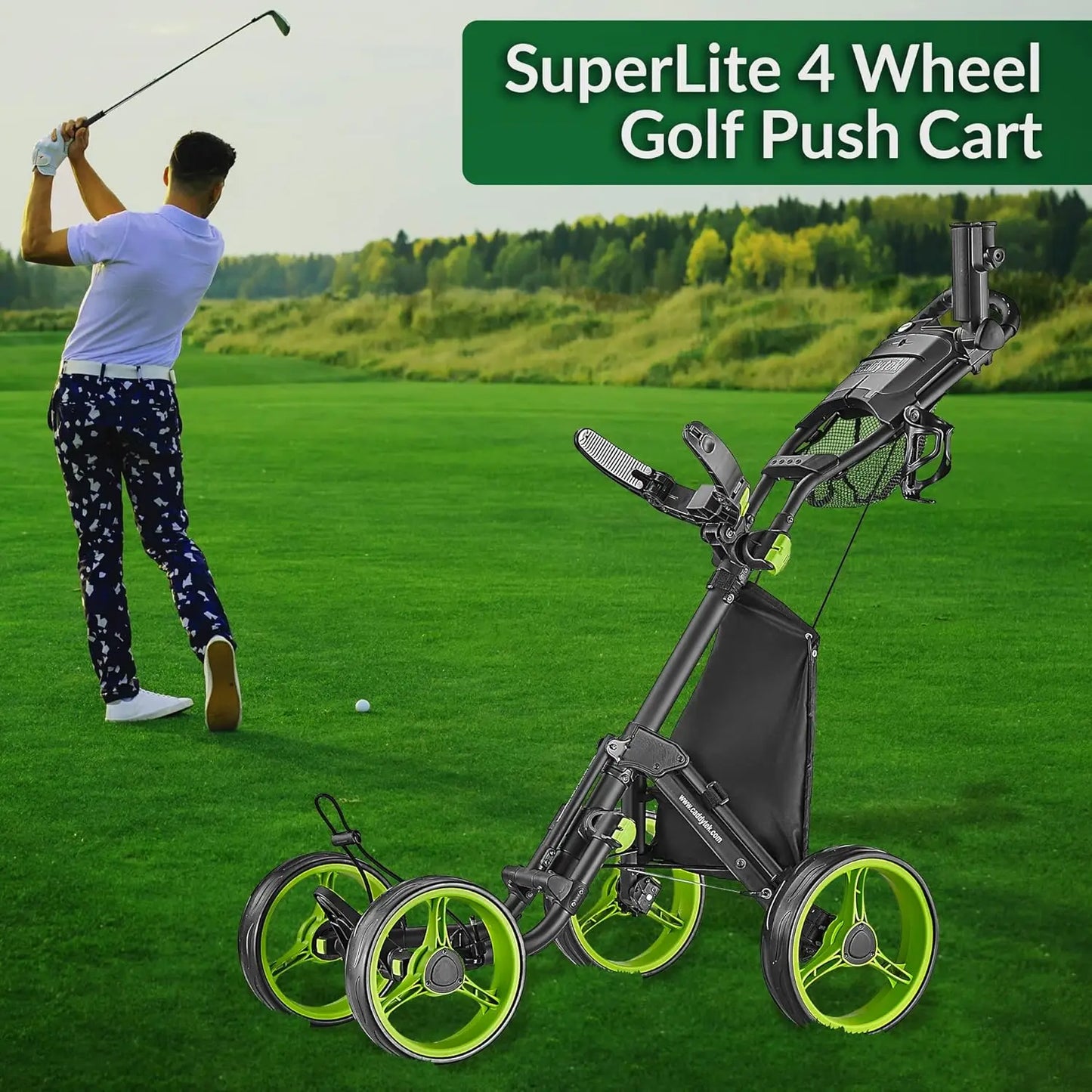 Wheel Golf Push Cart, Explorer Version 8