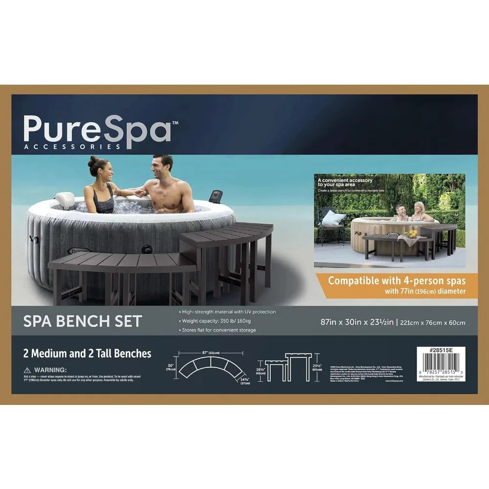 Inflatable PureSpa with Bench