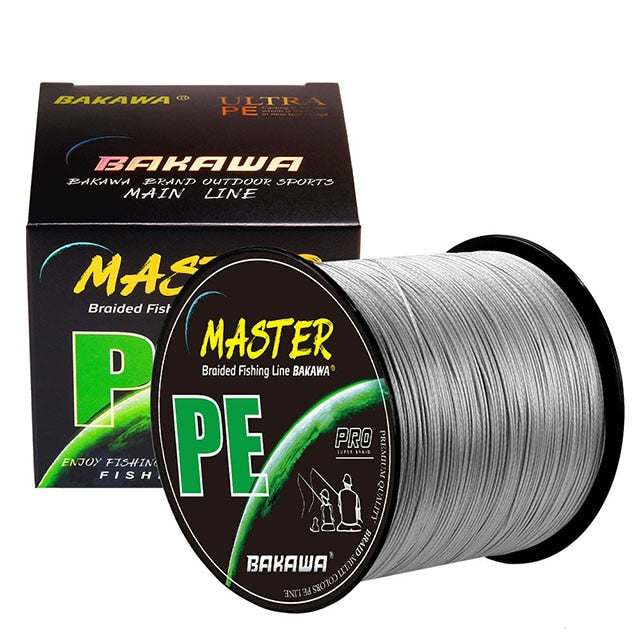 BAKAWA 12 Strands Fishing Line 300/100M/500M/1000M Braided PE Strong Wire Multifilament Durable Sea Saltwater Japa Tool - fitnessadventuresunlimited