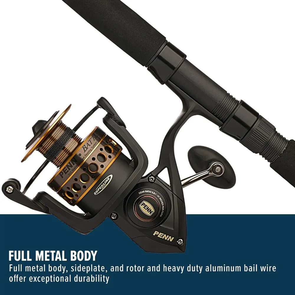 Penn Battle Spinning Reel and Fishing Rod Combo