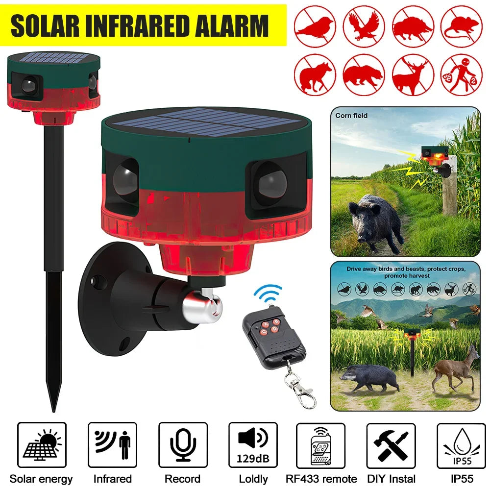 Solar Infrared Motion Sensor Alarm