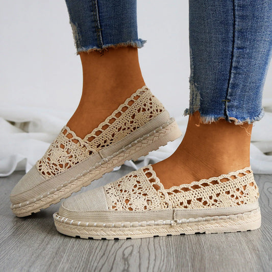 Lace Breathable Mesh Summer Flats