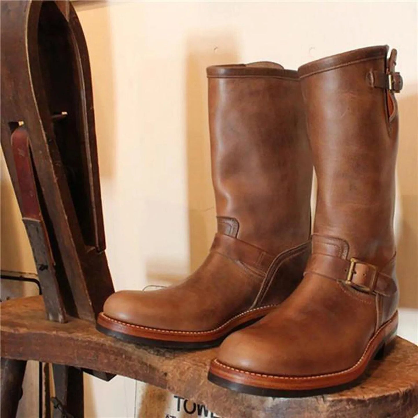 Men Cowboy Rider Boots