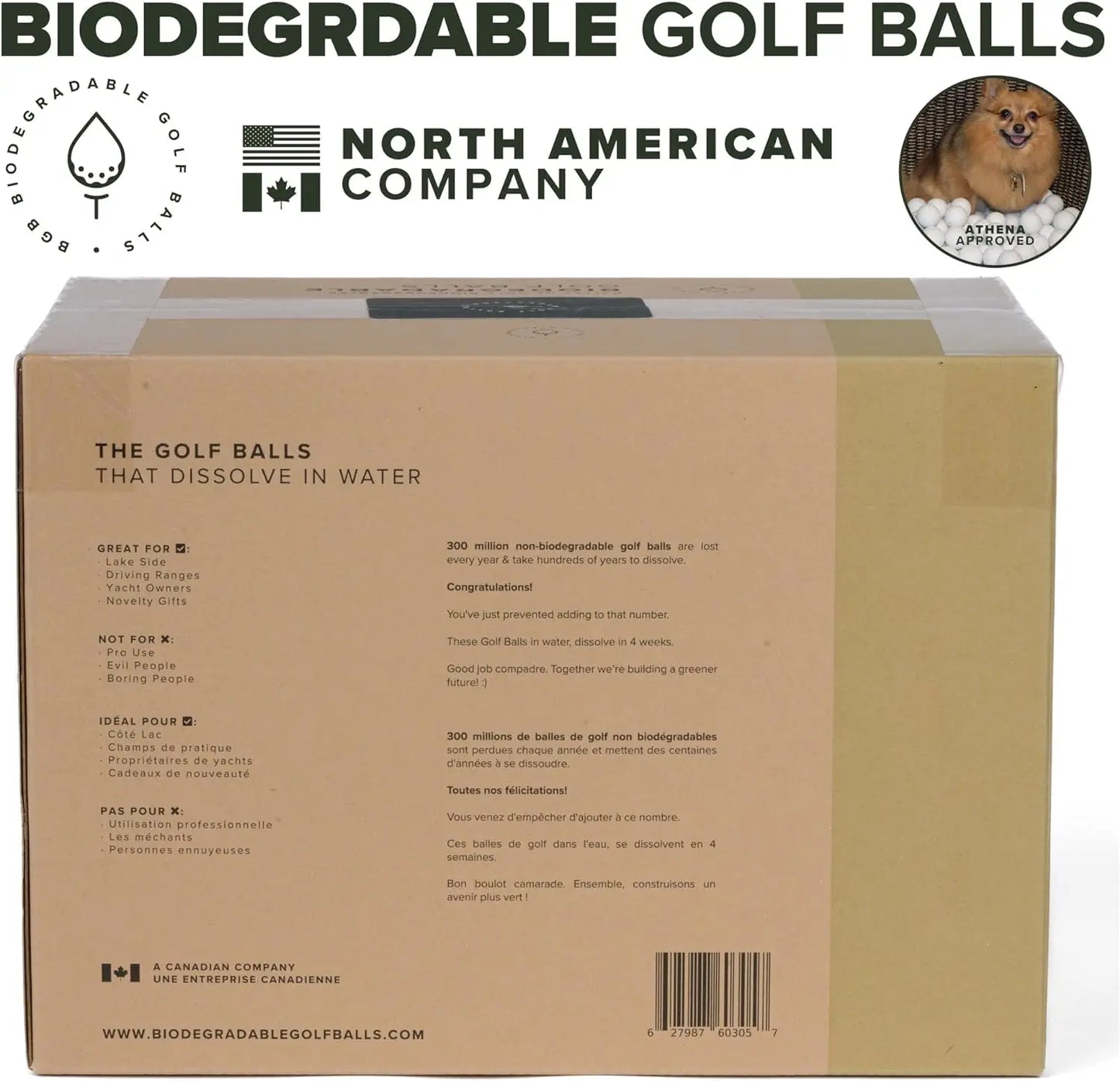 Dissolvable Golf Balls, Eco Friendly Golf Ball