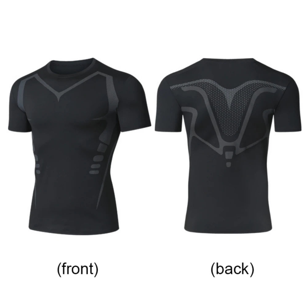 Mens Breathable Sports Training Quick Drying Shirt